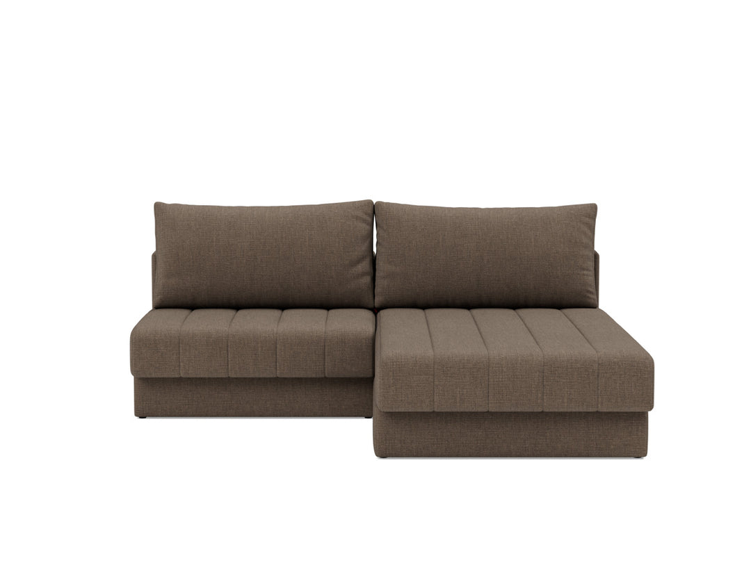 Canapea extensibila cu sezlong, Akello, 187x200 cm, tesatura la alegere #material_411-esina-cedar-brown