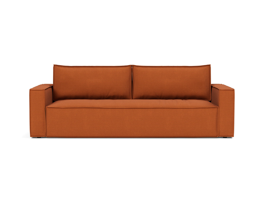 Canapea extensibila Newilla 145x200 cm, tesatura la alegere #material_595-corduroy-burnt-orange