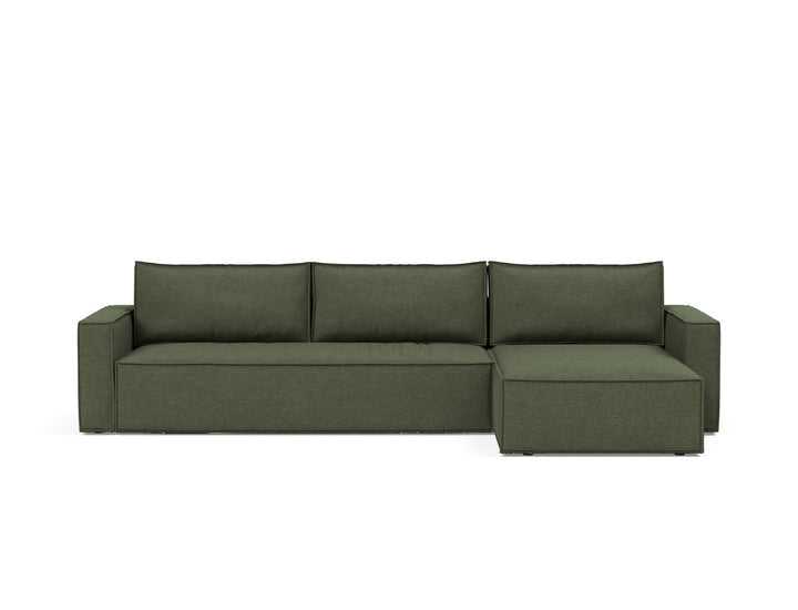 Canapea extensibila cu sezlong, Newilla, 145x300 cm, tesatura la alegere #material_353-taura-forest