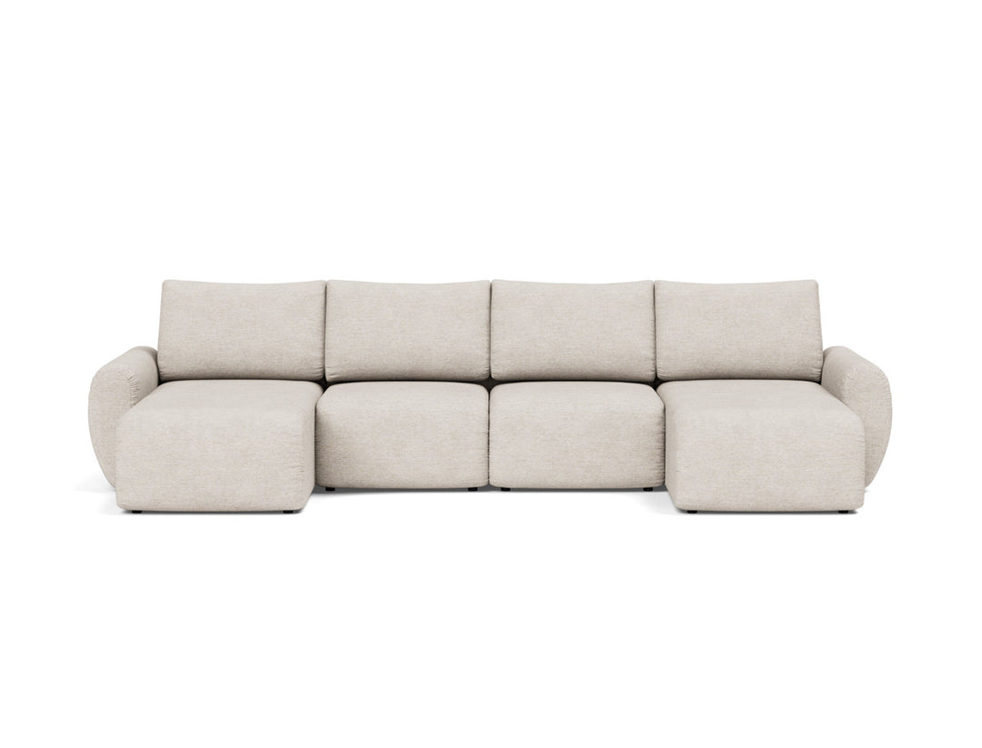Canapea extensibila in forma de U Norum cu brate rotunjite 145x320cm, tesatura la alegere #material_470-yuveno-natural