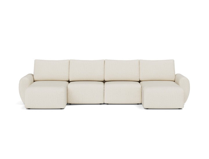 Canapea extensibila in forma de U Norum cu brate rotunjite 145x320cm, tesatura la alegere #material_531-boucl-off-white