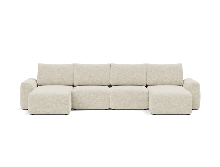 Canapea extensibila in forma de U Norum cu brate masive 145x320cm, tesatura la alegere #material_357-taura-off-white