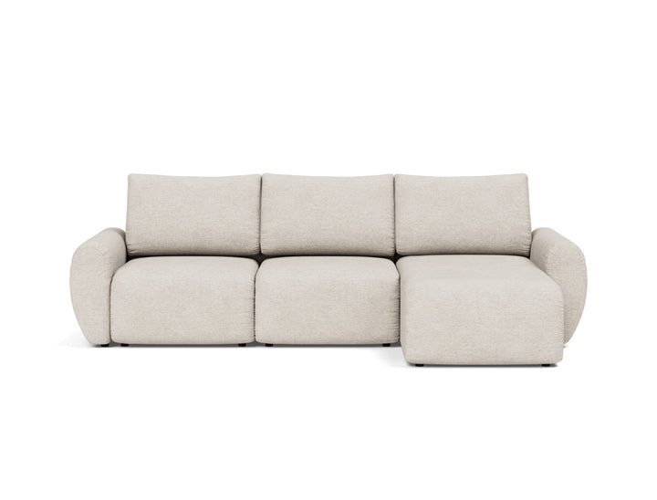 Canapea extensibila cu sezlong Norum cu brate rotunjite 145x240cm, tesatura la alegere #material_470-yuveno-natural