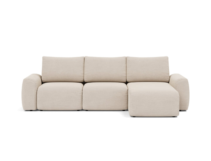 Canapea extensibila cu sezlong Norum cu brate masive 145x240cm, tesatura la alegere #material_612-blida-sand-grey