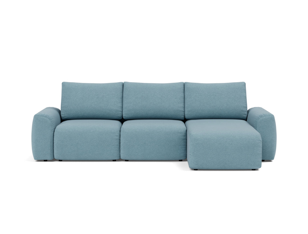 Canapea extensibila cu sezlong Norum cu brate masive 145x240cm, tesatura la alegere #material_525-mixed-dance-light-blue