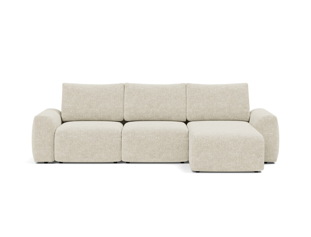 Canapea extensibila cu sezlong Norum cu brate masive 145x240cm, tesatura la alegere #material_357-taura-off-white