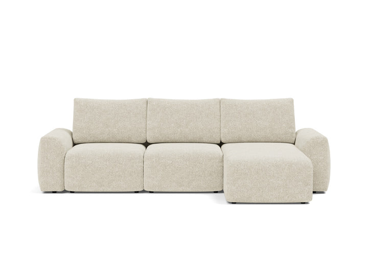 Canapea extensibila cu sezlong Norum cu brate masive 145x240cm, tesatura la alegere #material_357-taura-off-white