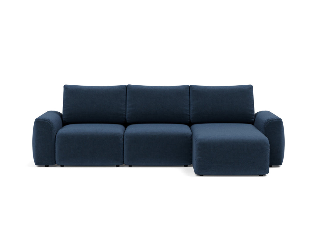 Canapea extensibila cu sezlong Norum cu brate masive 145x240cm, tesatura la alegere #material_414-esina-indigo-blue