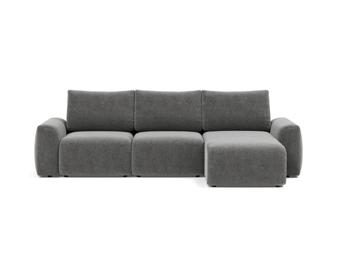 Canapea extensibila cu sezlong Norum cu brate masive 145x240cm, tesatura la alegere #material_563-twist-charcoal