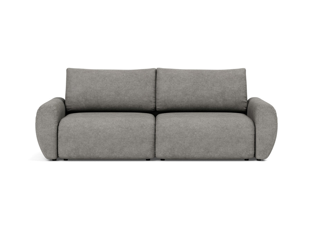 Canapea extensibila Norum cu brate rotunjite 145x200cm, tesatura la alegere #material_282-avella-warm-grey