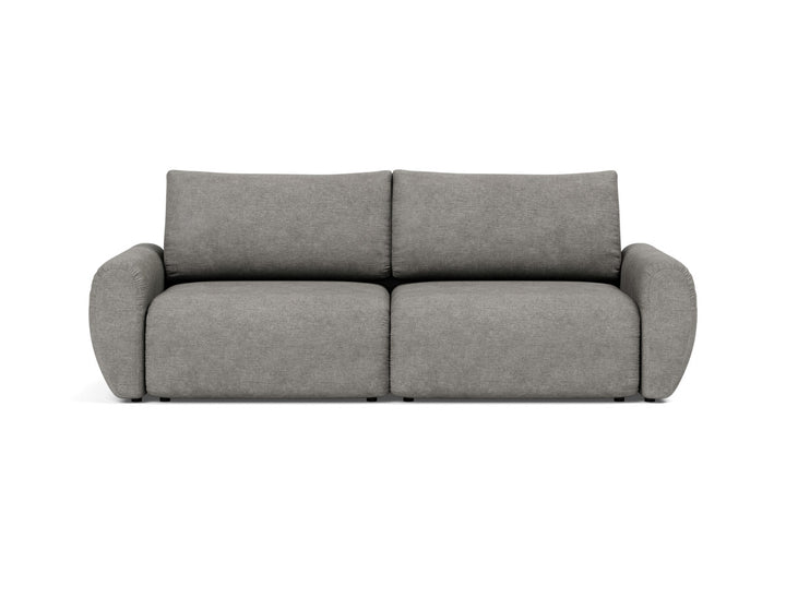 Canapea extensibila Norum cu brate rotunjite 145x200cm, tesatura la alegere #material_282-avella-warm-grey