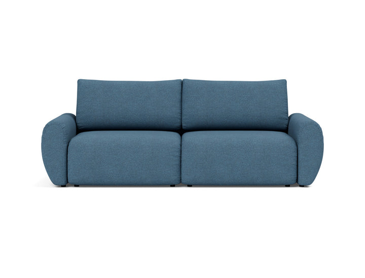 Canapea extensibila Norum cu brate rotunjite 145x200cm, tesatura la alegere #material_302-weda-blue