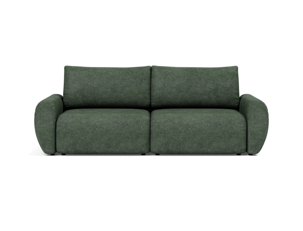 Canapea extensibila Norum cu brate rotunjite 145x200cm, tesatura la alegere #material_281-avella-pine-green