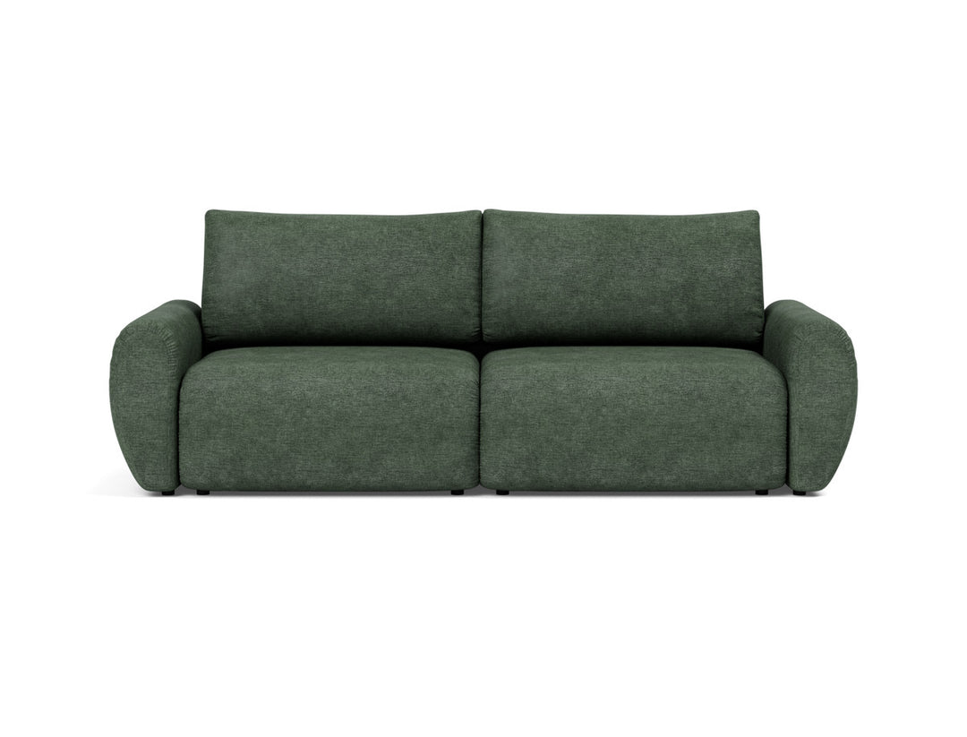 Canapea extensibila Norum cu brate rotunjite 145x200cm, tesatura la alegere #material_281-avella-pine-green