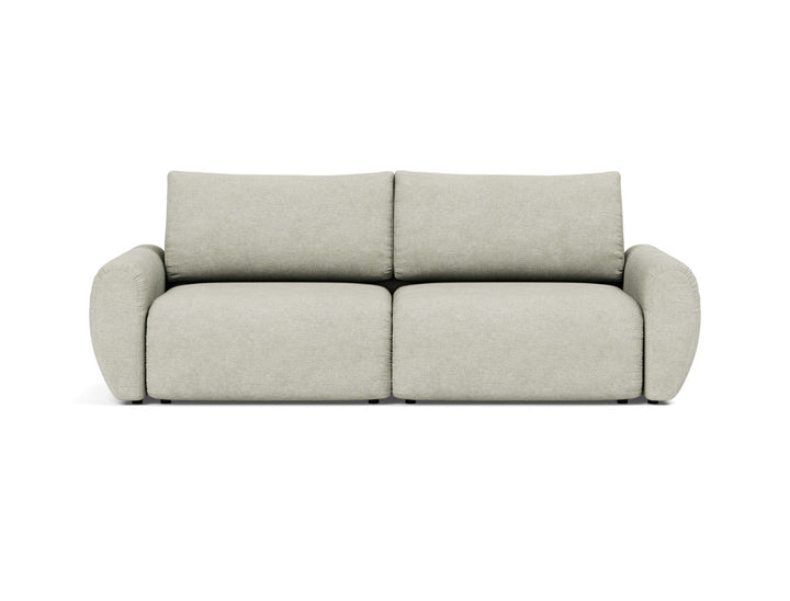 Canapea extensibila Norum cu brate rotunjite 145x200cm, tesatura la alegere #material_280-avella-sand