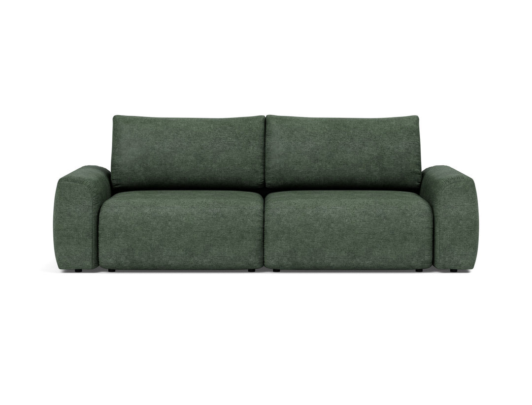 Canapea extensibila Norum cu brate masive 145x200cm, tesatura la alegere #material_281-avella-pine-green