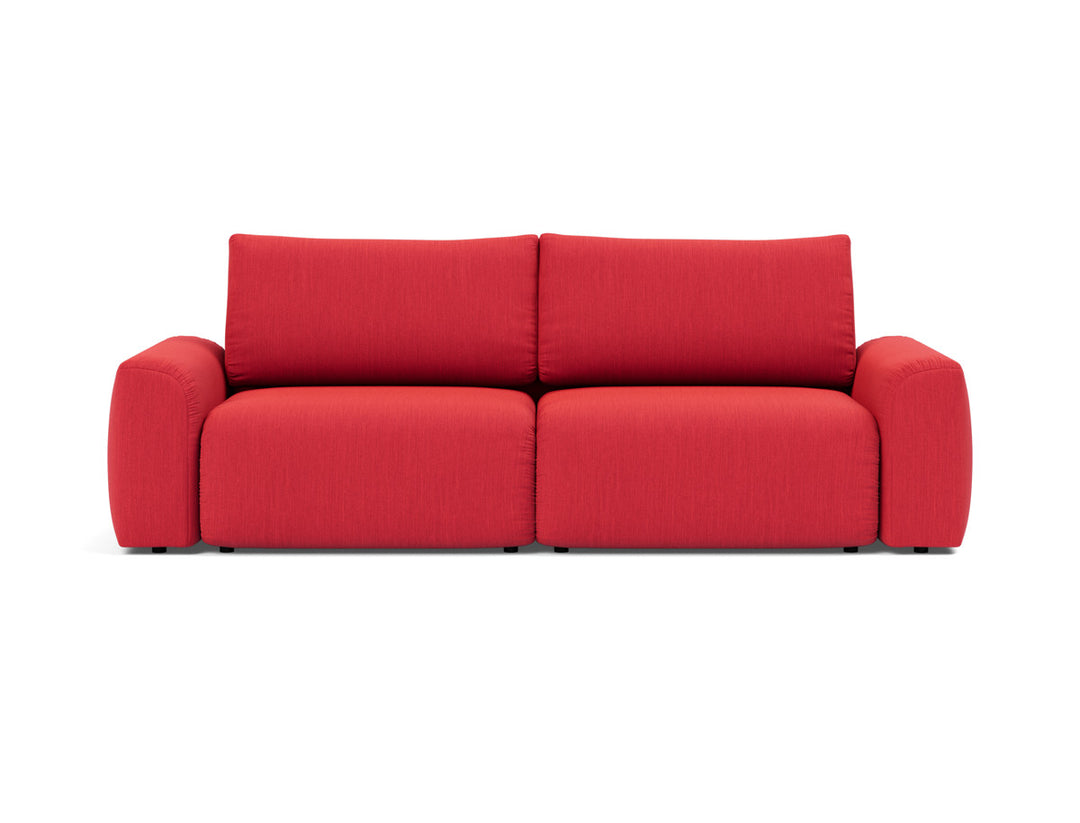 Canapea extensibila Norum cu brate masive 145x200cm, tesatura la alegere #material_511-elegance-red