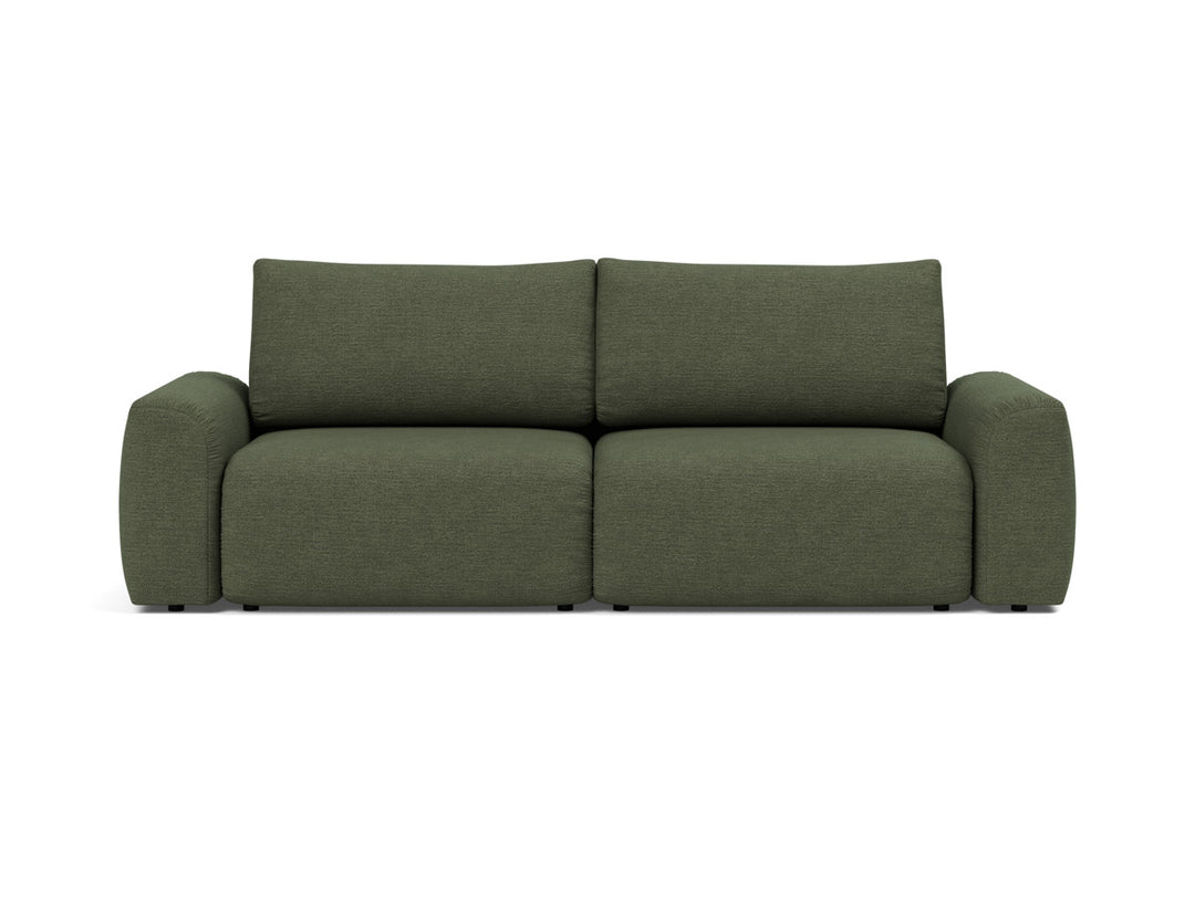 Canapea extensibila Norum cu brate masive 145x200cm, tesatura la alegere #material_353-taura-forest