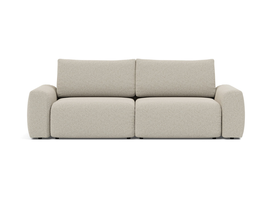Canapea extensibila Norum cu brate masive 145x200cm, tesatura la alegere #material_539-boucl-beige