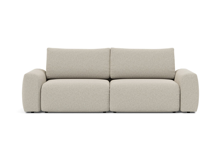 Canapea extensibila Norum cu brate masive 145x200cm, tesatura la alegere #material_539-boucl-beige