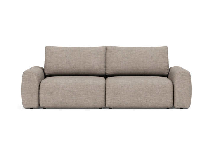 Canapea extensibila Norum cu brate masive 145x200cm, tesatura la alegere #material_472-yuveno-warm-grey