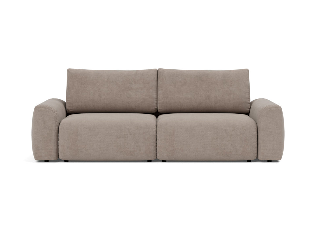 Canapea extensibila Norum cu brate masive 145x200cm, tesatura la alegere #material_318-cordufine-beige