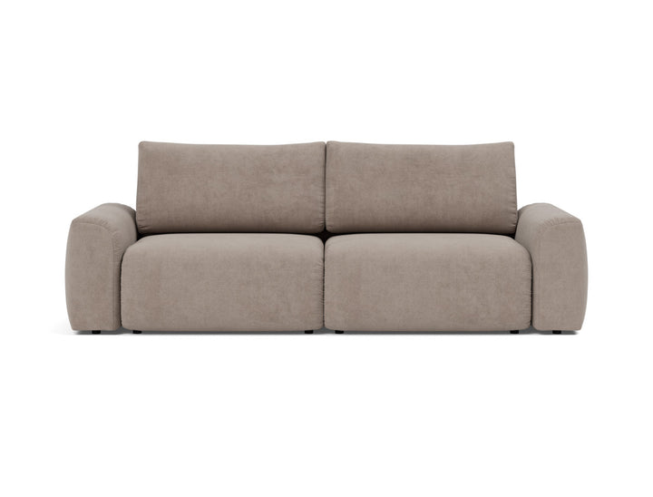 Canapea extensibila Norum cu brate masive 145x200cm, tesatura la alegere #material_318-cordufine-beige