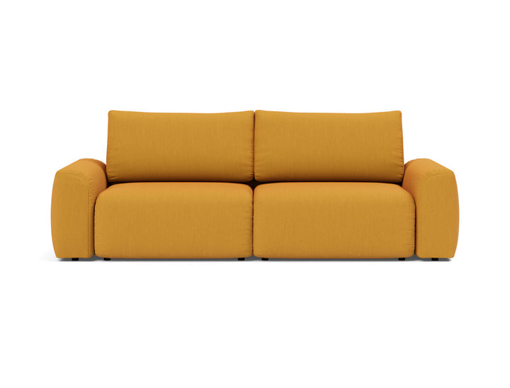 Canapea extensibila Norum cu brate masive 145x200cm, tesatura la alegere #material_507-elegance-burned-curry