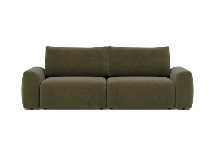 Canapea extensibila Norum cu brate masive 145x200cm, tesatura la alegere #material_316-cordufine-pine-green