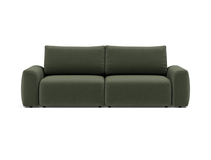 Canapea extensibila Norum cu brate masive 145x200cm, tesatura la alegere #material_413-esina-olive-green