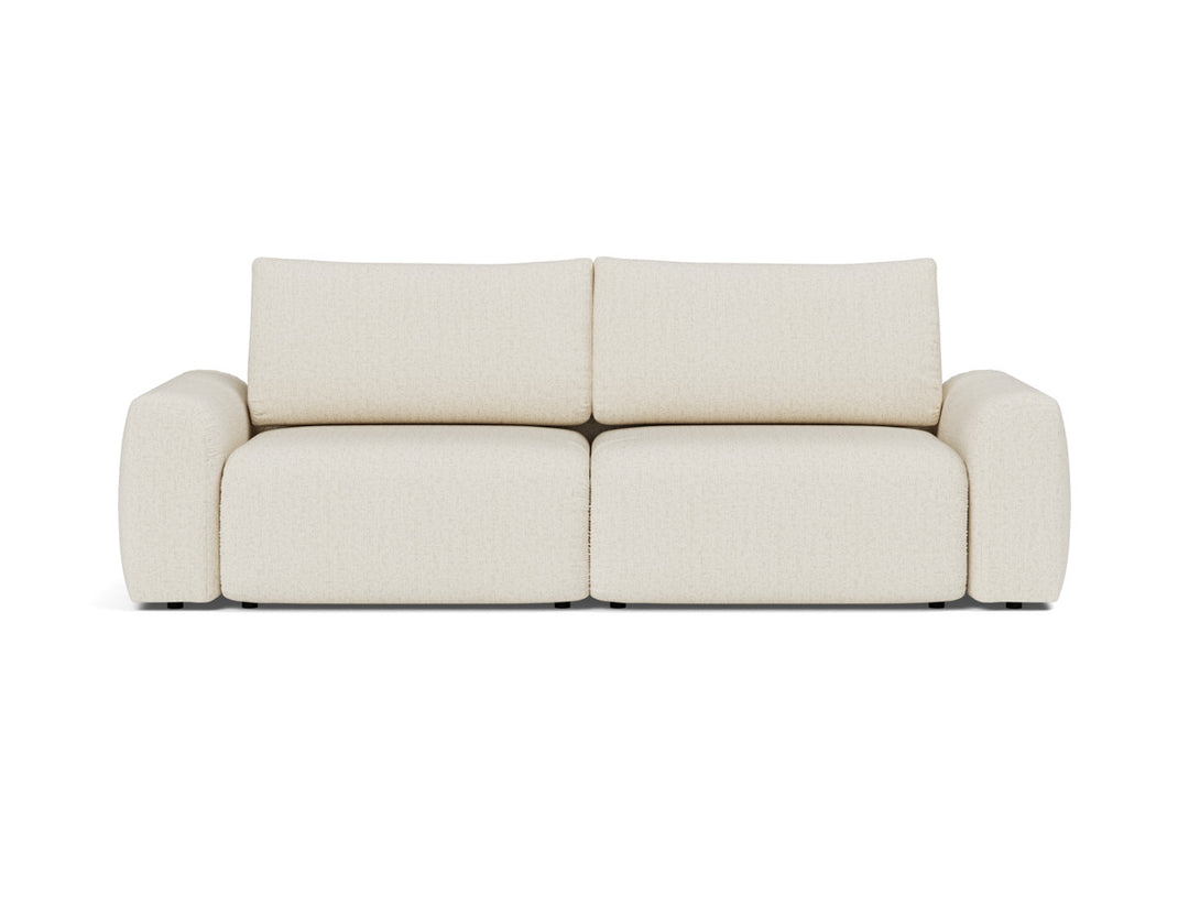Canapea extensibila Norum cu brate masive 145x200cm, tesatura la alegere #material_531-boucl-off-white