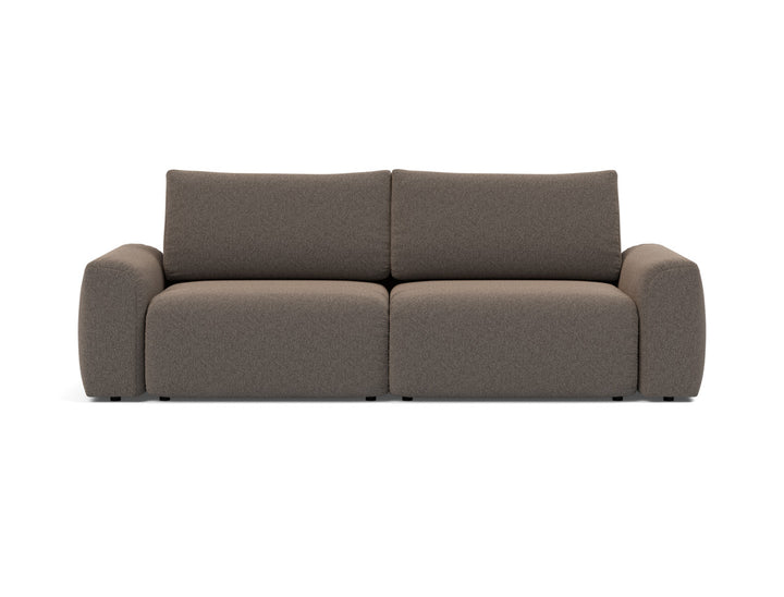 Canapea extensibila Norum cu brate masive 145x200cm, tesatura la alegere #material_530-boucl-taupe