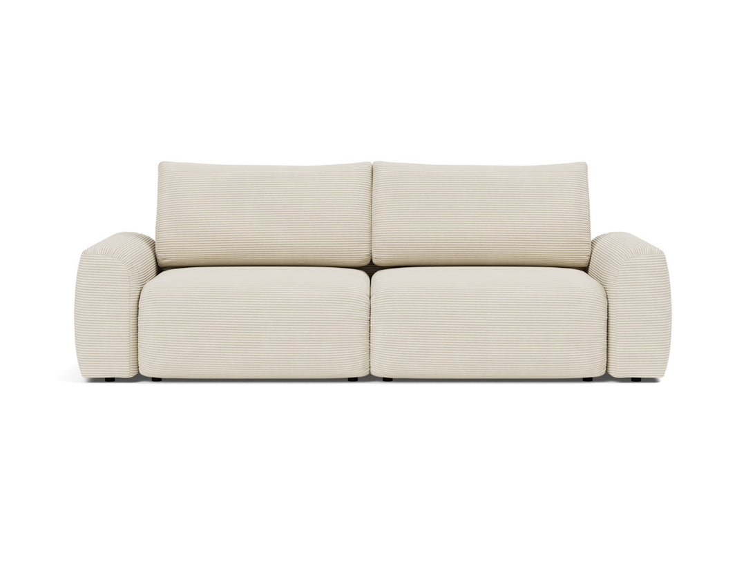 Canapea extensibila Norum cu brate masive 145x200cm, tesatura la alegere #material_594-corduroy-ivory
