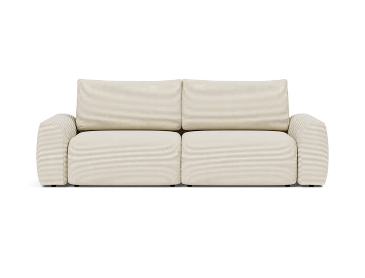 Canapea extensibila Norum cu brate masive 145x200cm, tesatura la alegere #material_594-corduroy-ivory
