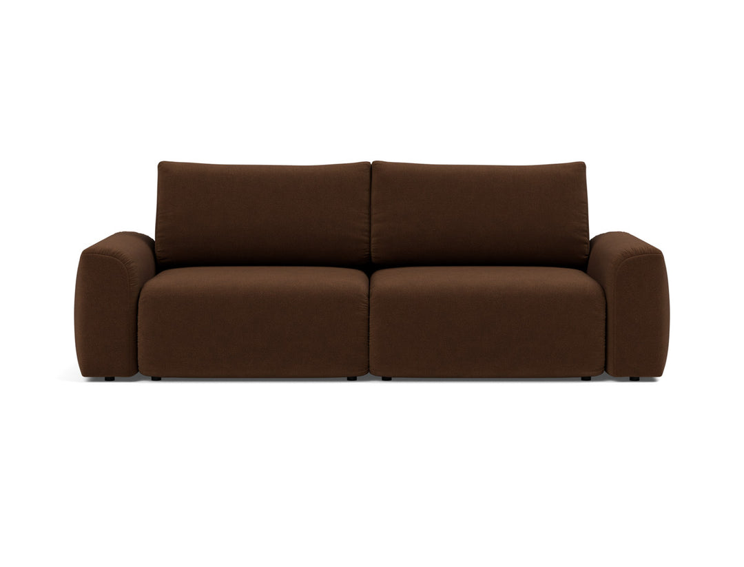 Canapea extensibila Norum cu brate masive 145x200cm, tesatura la alegere #material_359-taura-cappuccino