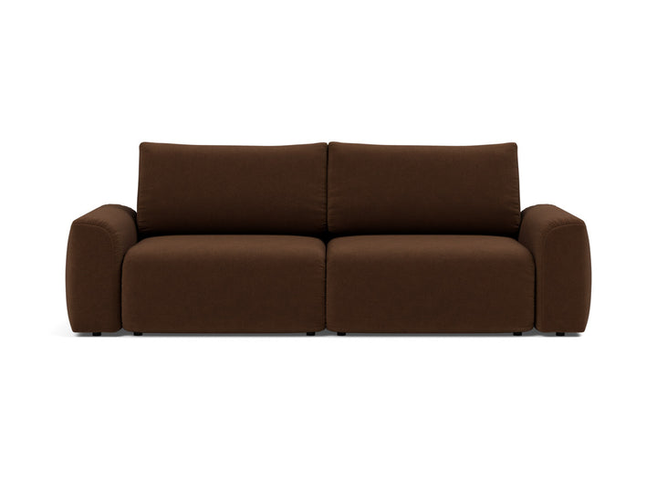 Canapea extensibila Norum cu brate masive 145x200cm, tesatura la alegere #material_359-taura-cappuccino