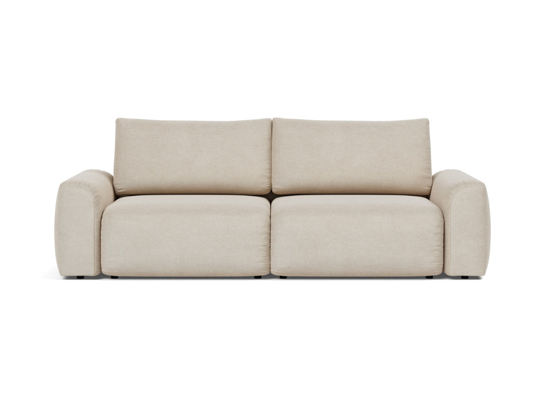 Canapea extensibila Norum cu brate masive 145x200cm, tesatura la alegere #material_586-phobos-latte