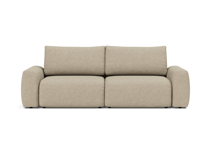 Canapea extensibila Norum cu brate masive 145x200cm, tesatura la alegere #material_356-taura-sand