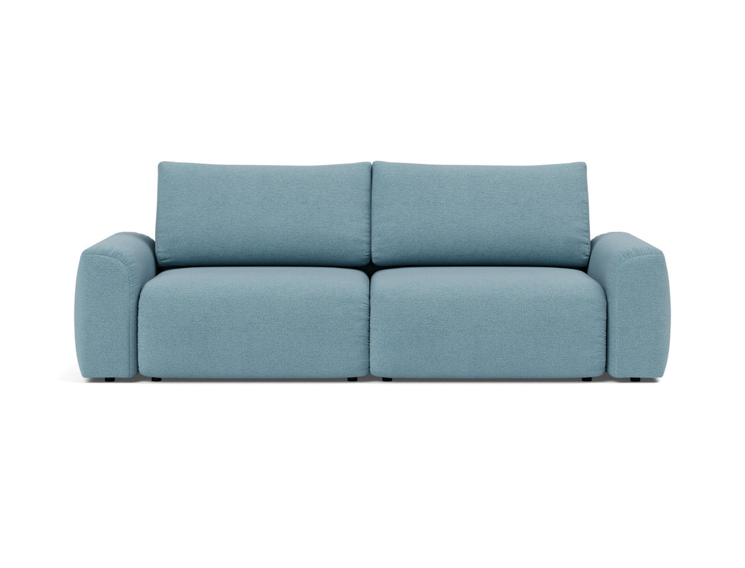 Canapea extensibila Norum cu brate masive 145x200cm, tesatura la alegere #material_525-mixed-dance-light-blue