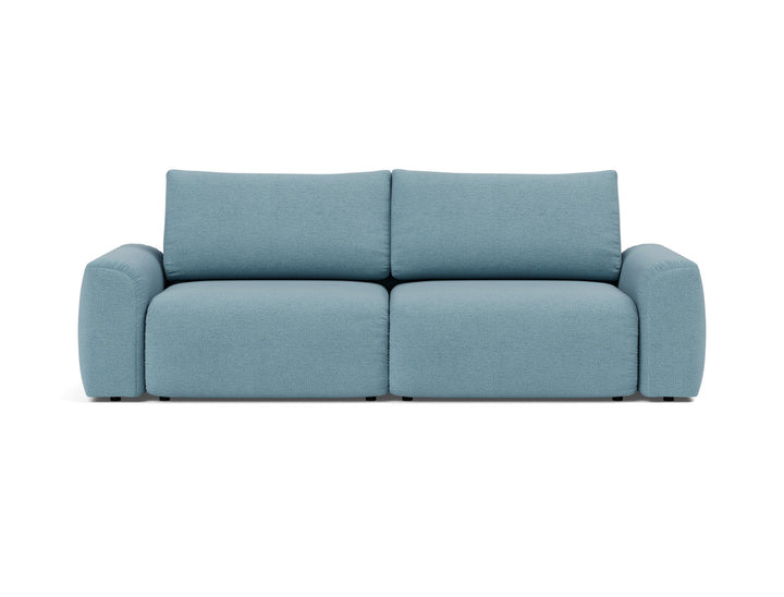 Canapea extensibila Norum cu brate masive 145x200cm, tesatura la alegere #material_525-mixed-dance-light-blue