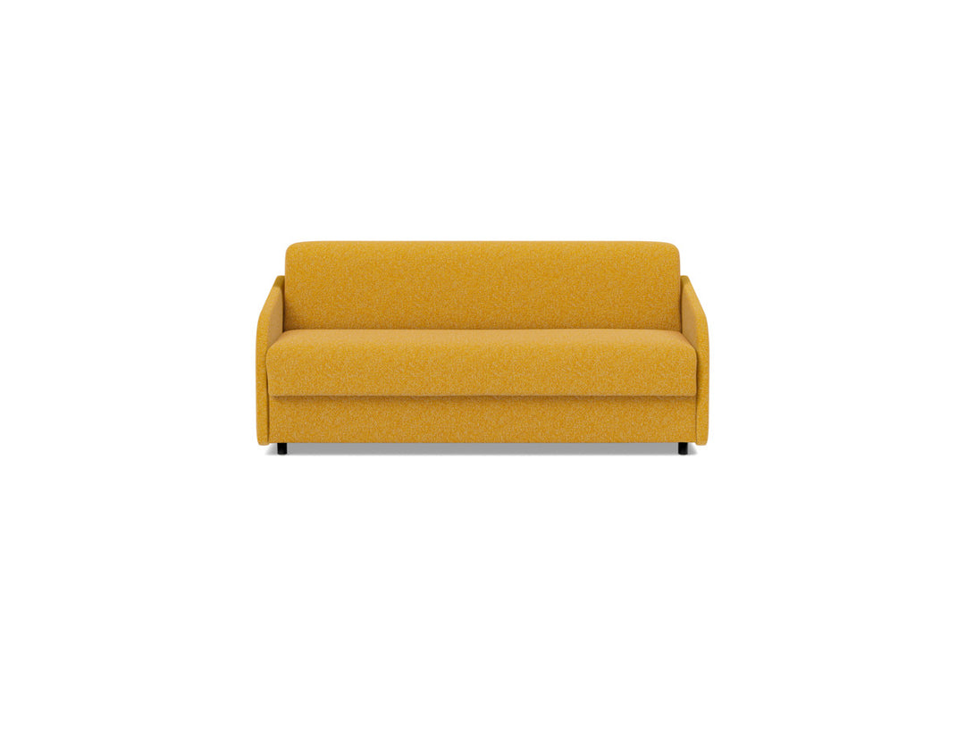 Canapea extensibila Eivor Spring Mattress 140x195cm, tesatura la alegere #material_536-boucl-ochre