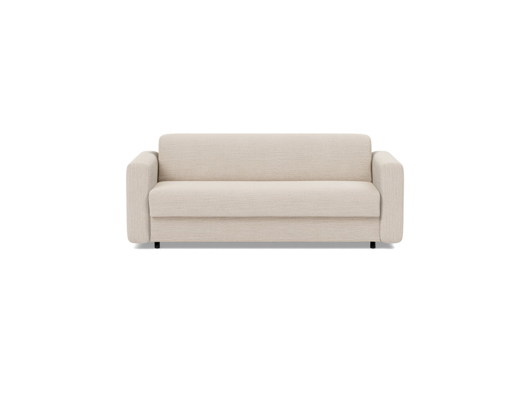 Canapea extensibila Killian, saltea Dual Mattress 140x195 cm, tesatura la alegere #material_612-blida-sand-grey