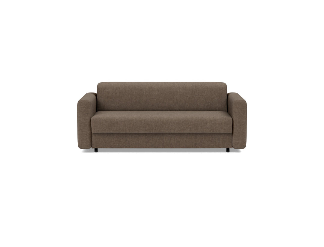 Canapea extensibila Killian, saltea Dual Mattress 140x195 cm, tesatura la alegere #material_411-esina-cedar-brown