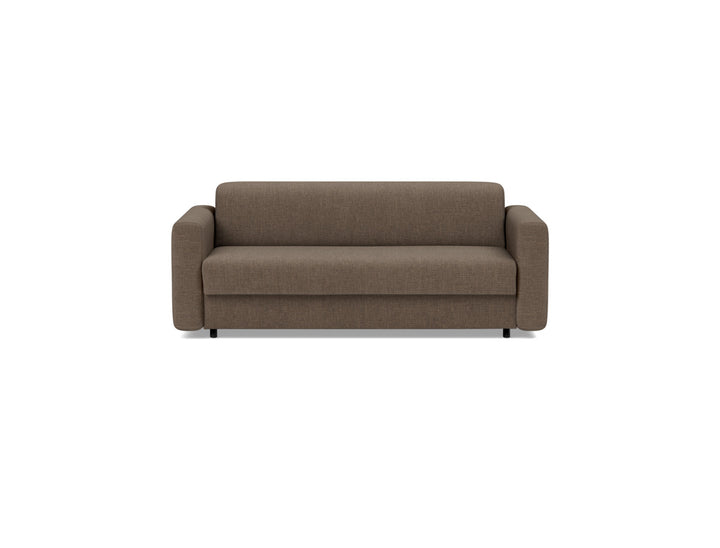 Canapea extensibila Killian, saltea Dual Mattress 140x195 cm, tesatura la alegere #material_411-esina-cedar-brown