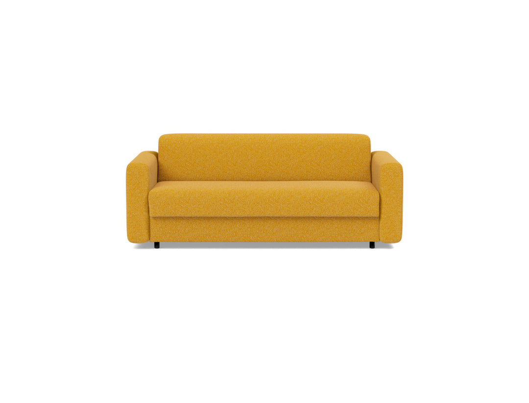 Canapea extensibila Killian, saltea Spring Mattress 140x195 cm, tesatura la alegere #material_536-boucl-ochre