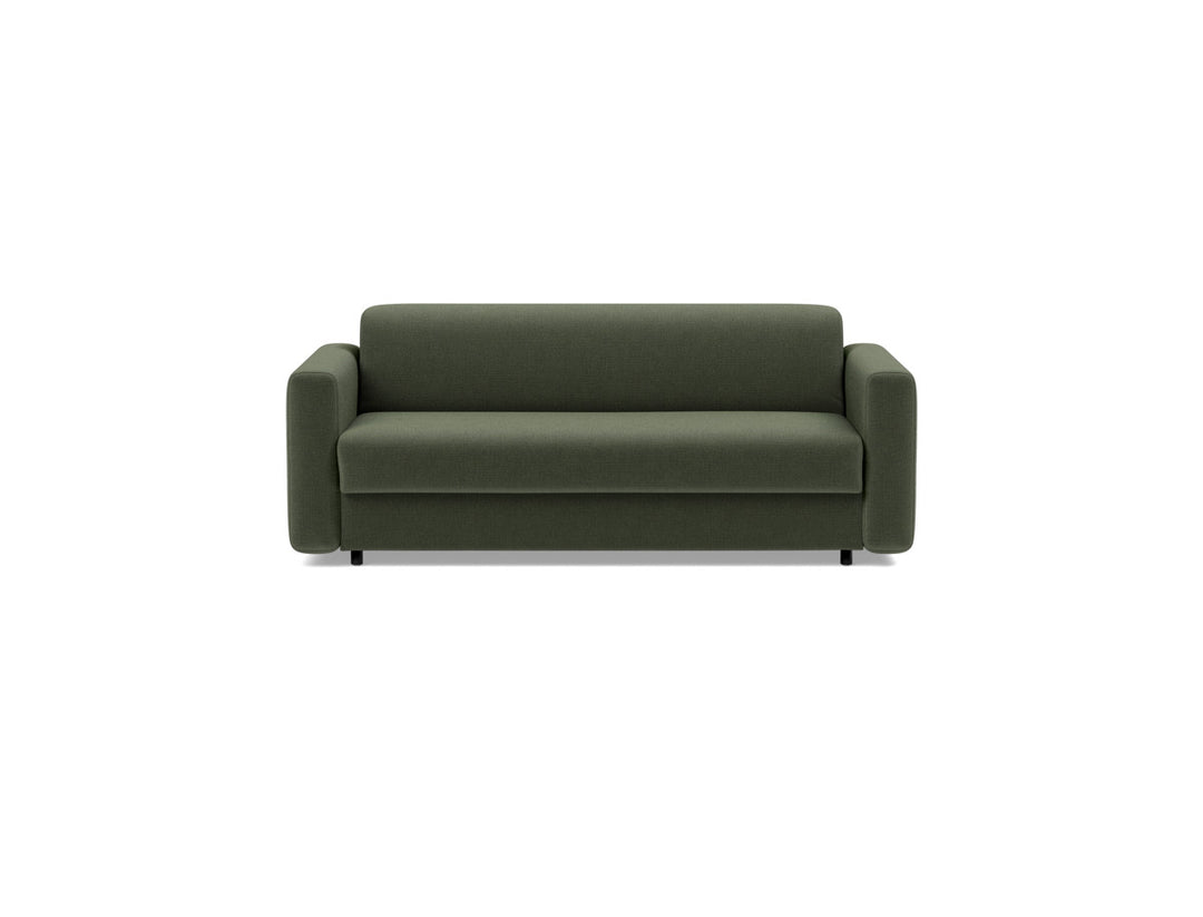 Canapea extensibila Killian, saltea Spring Mattress 140x195 cm, tesatura la alegere #material_413-esina-olive-green