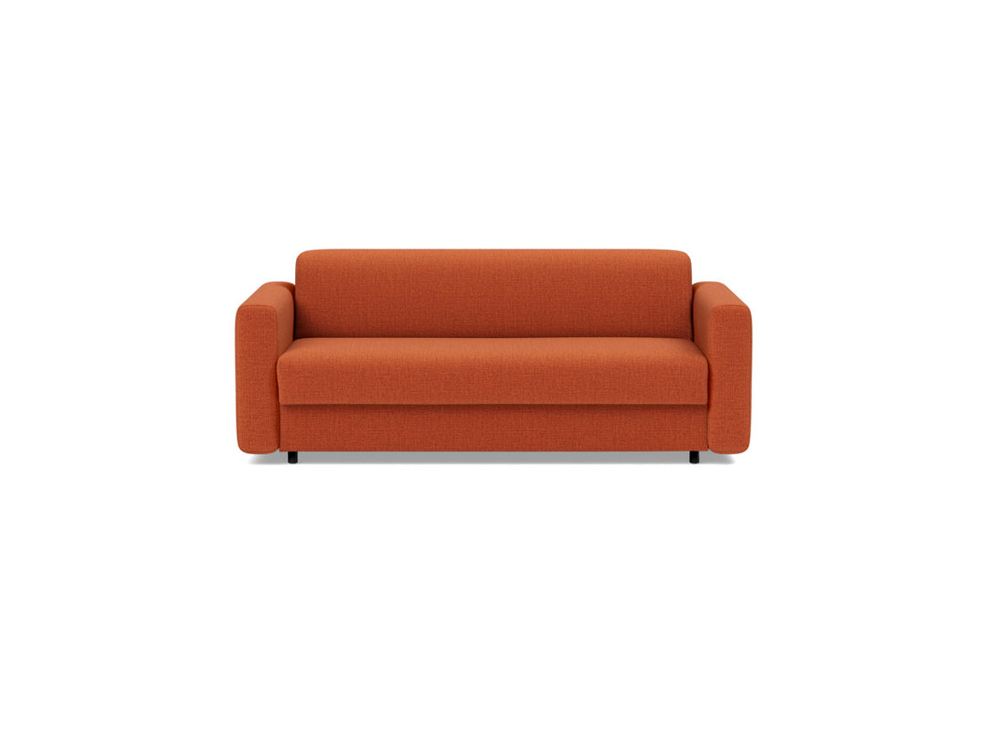Canapea extensibila Killian, saltea Dual Mattress 140x195 cm, tesatura la alegere #material_412-esina-rust-orange
