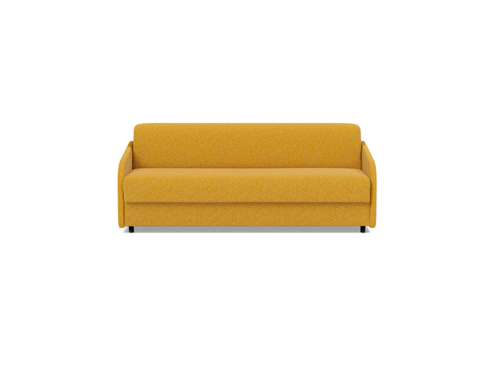 Canapea extensibila Eivor Spring Mattress 160x195cm, tesatura la alegere #material_536-boucl-ochre