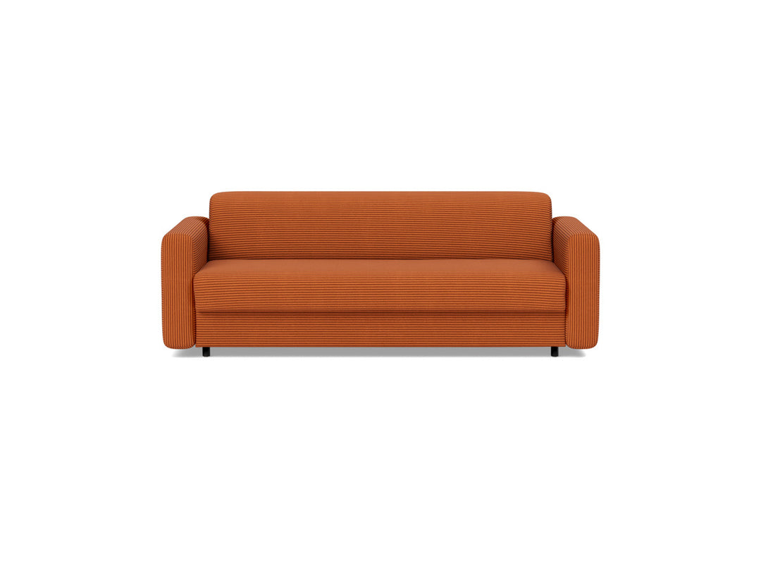 Canapea extensibila Killian, saltea Spring Mattress 160x195 cm, tesatura la alegere #material_595-corduroy-burnt-orange