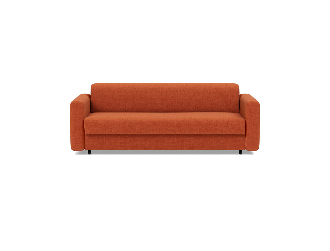 Canapea extensibila Killian, saltea Dual Mattress 160x195 cm, tesatura la alegere #material_412-esina-rust-orange